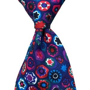 Vintage Rohde Royce Tie Psychadelic‎ Geometric Mens OS Multi USA Retro Statement